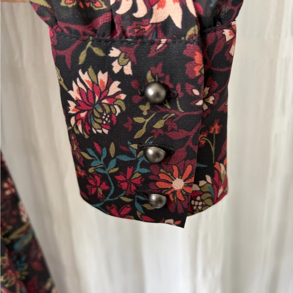 Reitmans Multicolor Floral Long Sleeve Dress - Picture 6 of 8